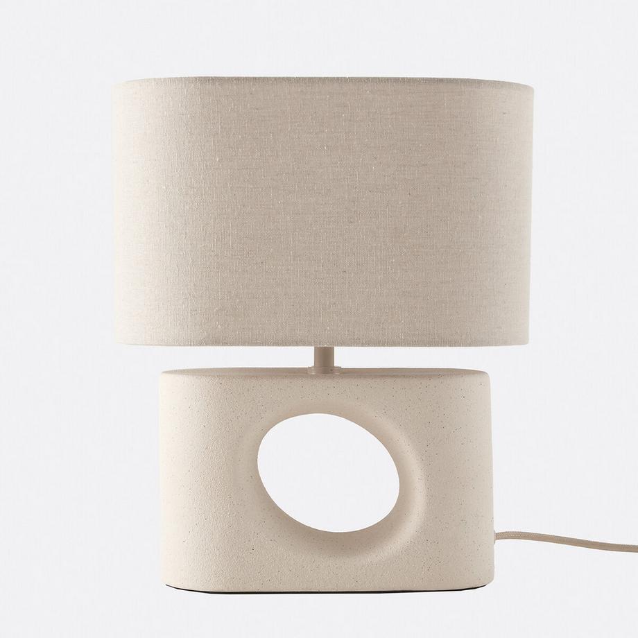 La Redoute Intérieurs Tischlampe GANI aus Keramik und Leinen  