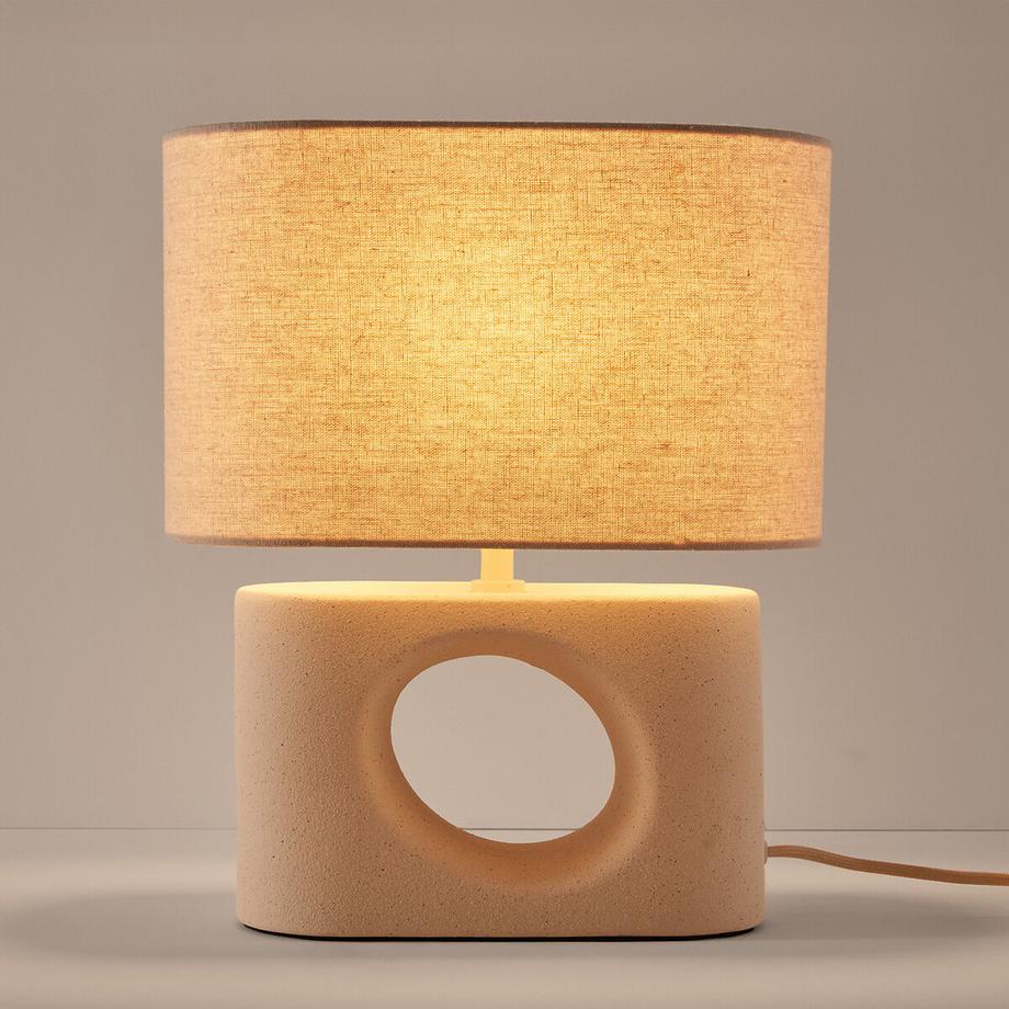 La Redoute Intérieurs Tischlampe GANI aus Keramik und Leinen  