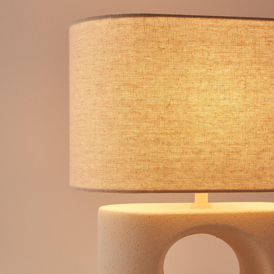 La Redoute Intérieurs Tischlampe GANI aus Keramik und Leinen  
