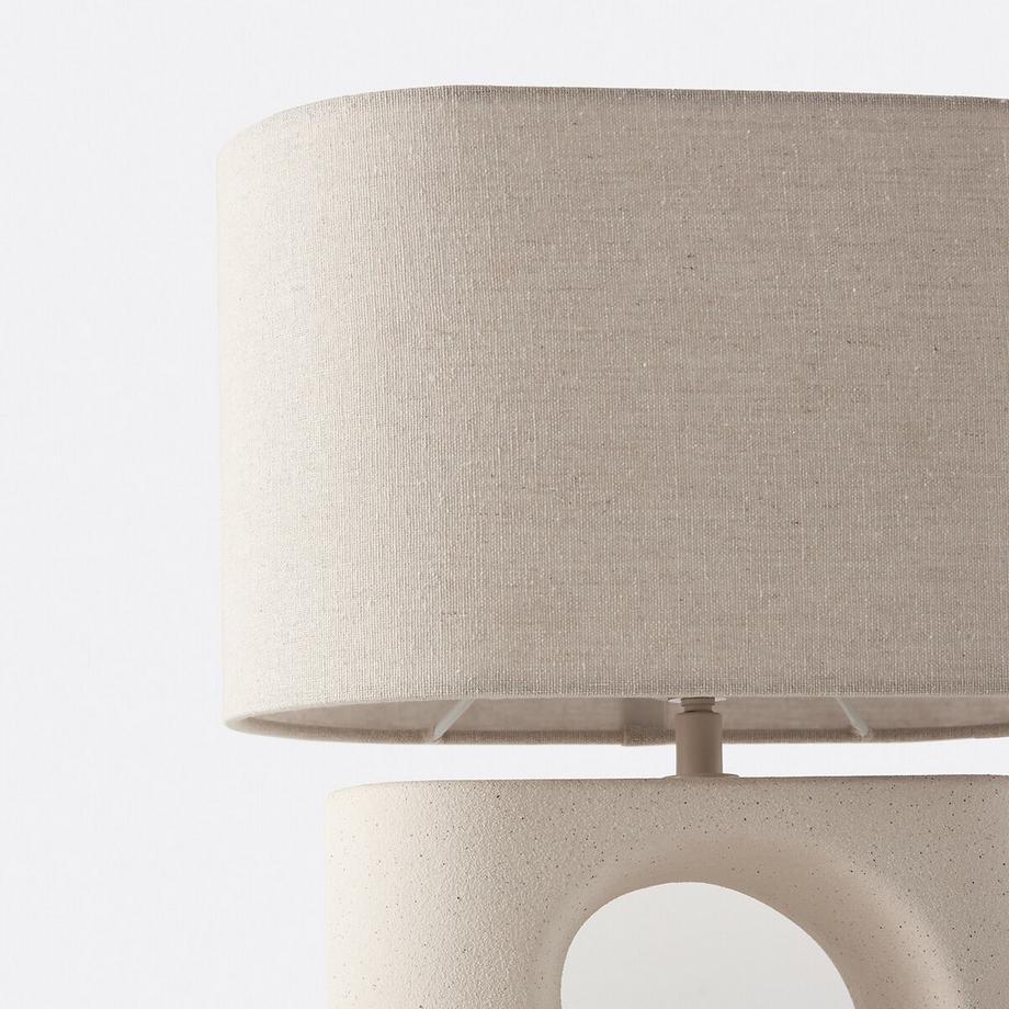 La Redoute Intérieurs Tischlampe GANI aus Keramik und Leinen  