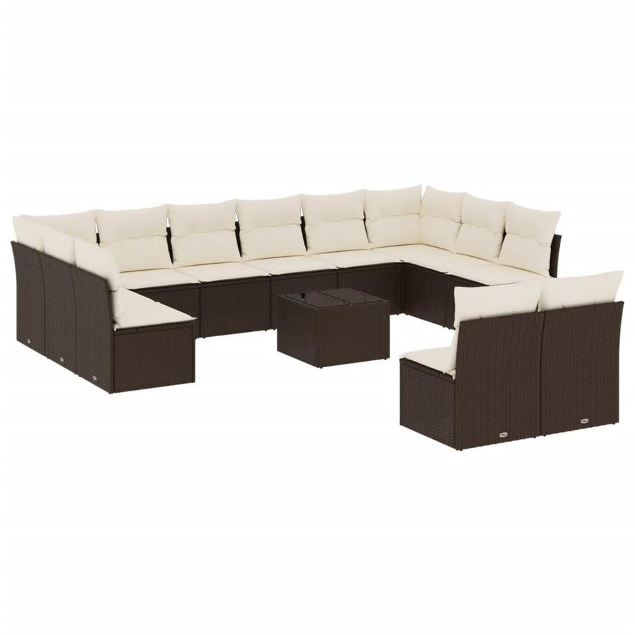 set divano da giardino Polirattan