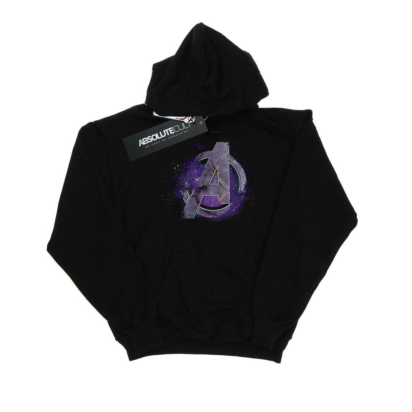 Image of Avengers Endgame Space Logo Kapuzenpullover Damen Schwarz L