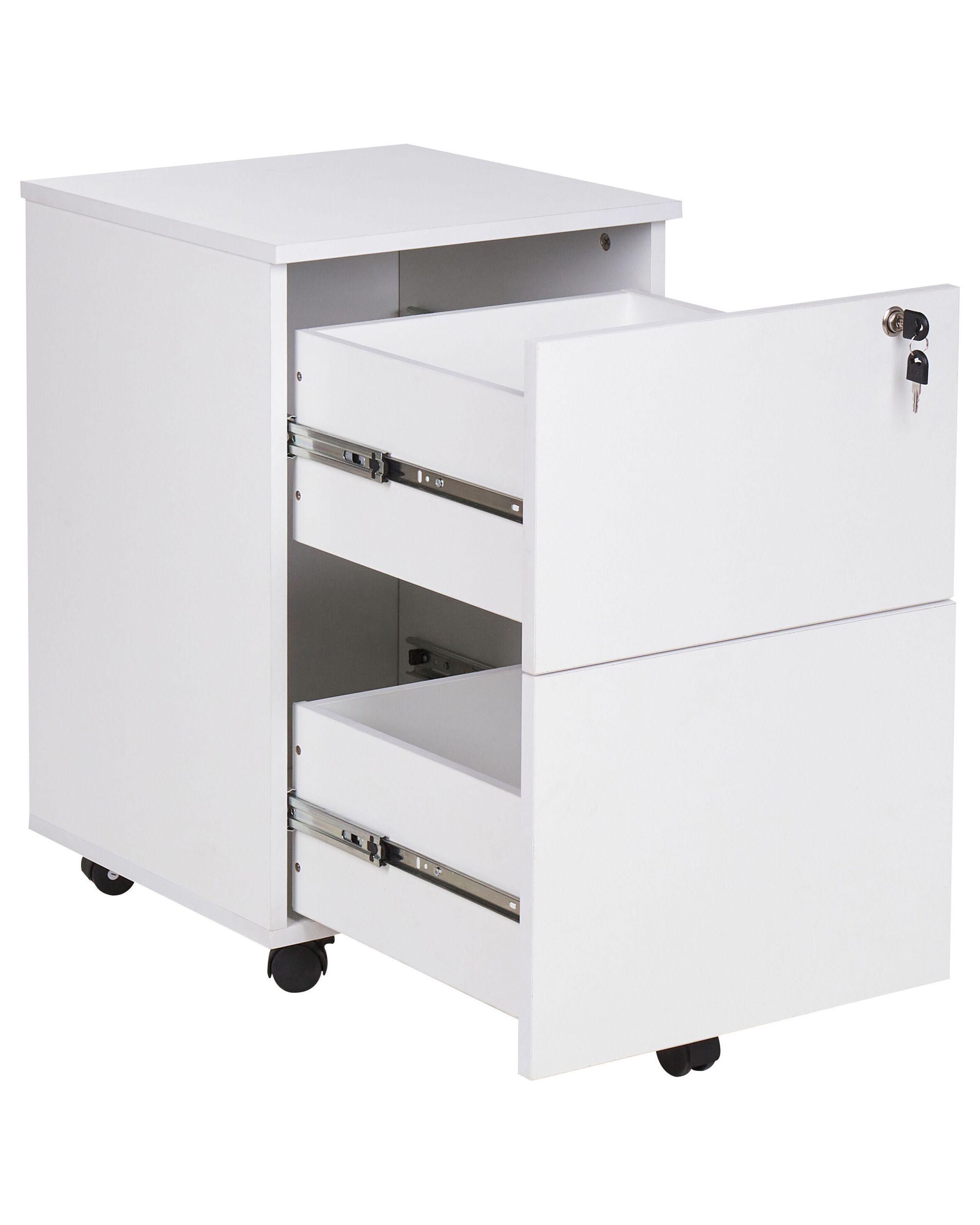 Beliani Armadietto da ufficio en Pannello di fibre (LDF) Industriale JOHNSON  