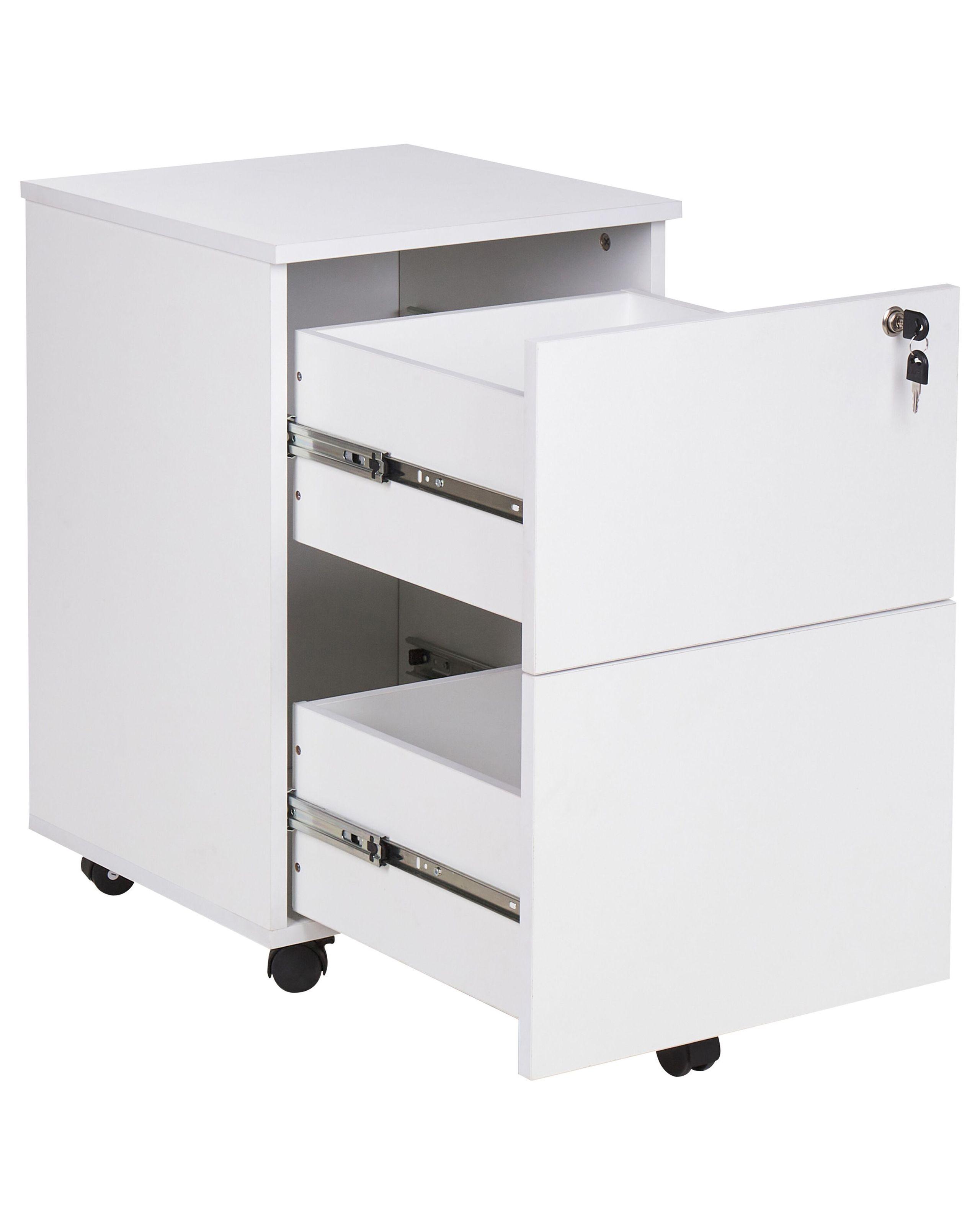 Beliani Armadietto da ufficio en Pannello di fibre (LDF) Industriale JOHNSON  