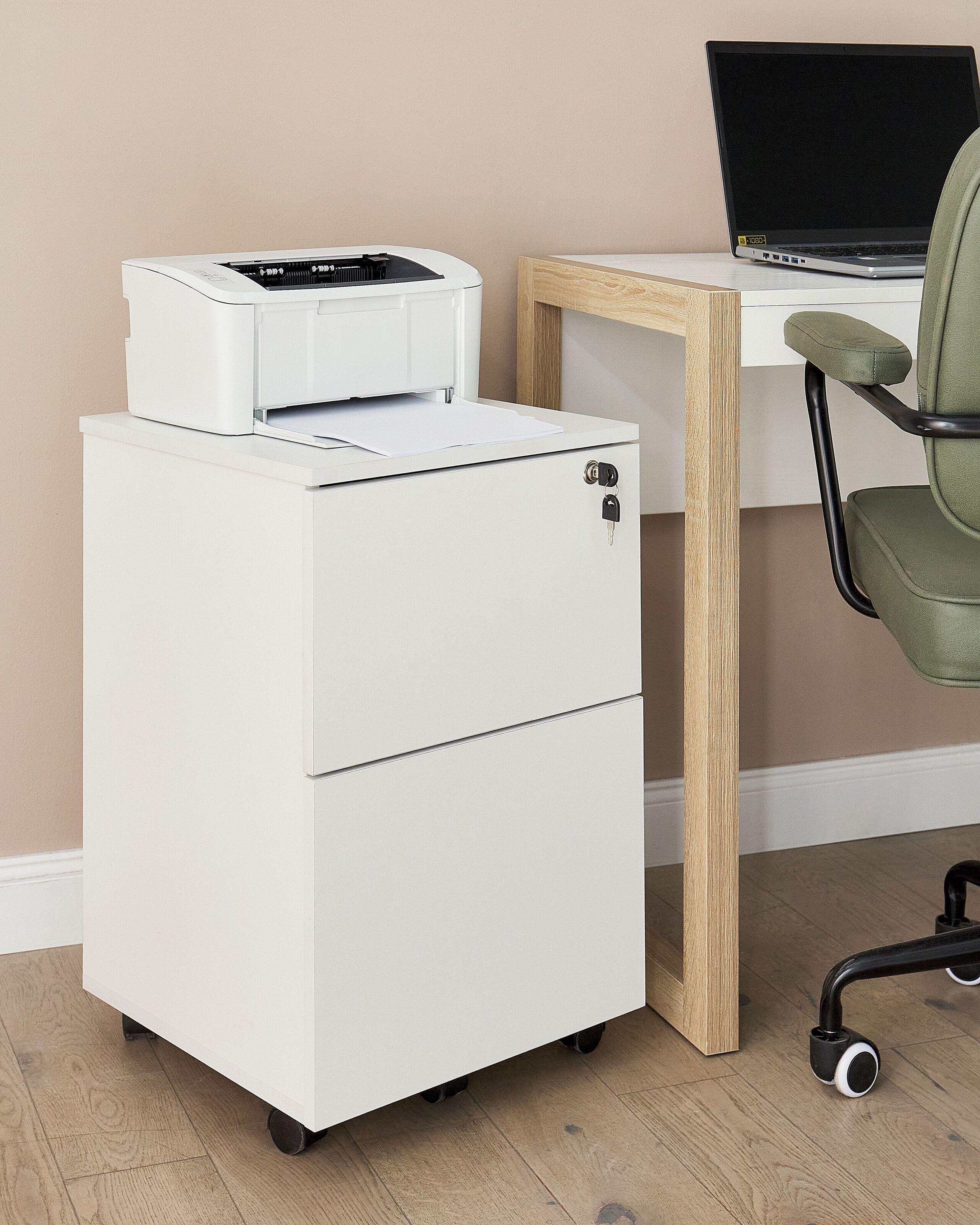 Beliani Armadietto da ufficio en Pannello di fibre (LDF) Industriale JOHNSON  