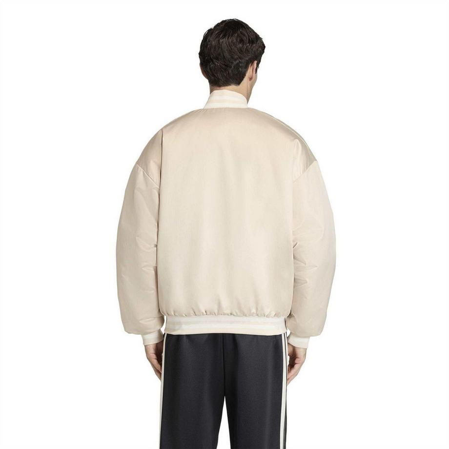 adidas Blouson Aviateur Oversize avec Logo en Relief  