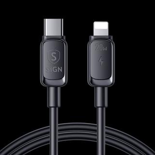 B2X  USB-C-auf-Lightning-Kabel 20 W, 2 m – Schwarz 