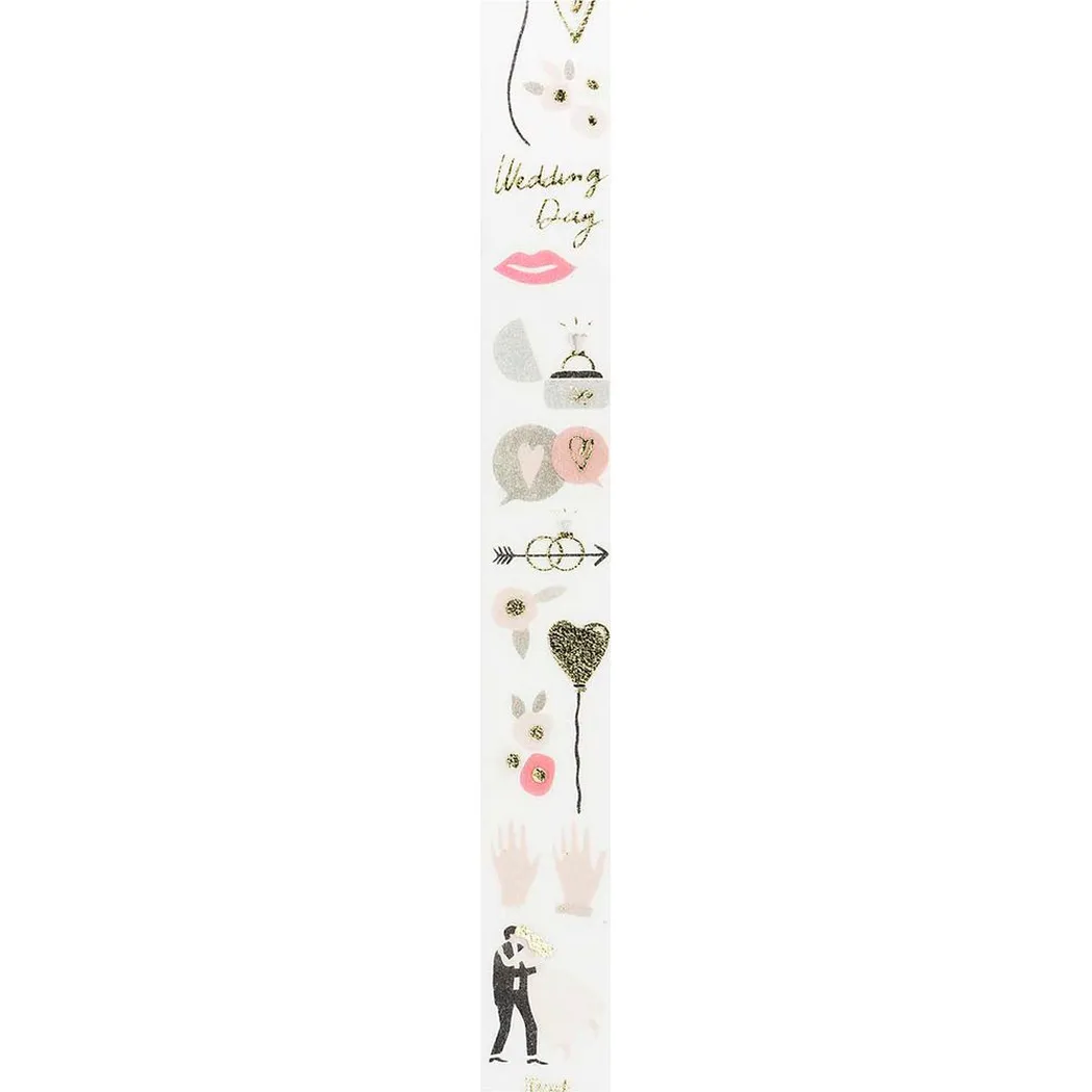 RICO-Design - Washi Tape Hochzeit, 10 m