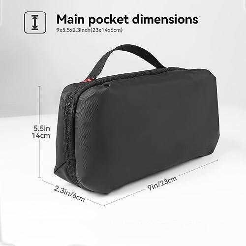 Only-bags.store  Tech Pouch Elektronische Organizer Tasche Elektronisches Zubehör Tragetasche für Apple Magic Mouse, Magsafe Ladegerät, Netzadapter, USB Kabel, Airpods, Tragbare Wasserdichte Organizer Tasche 