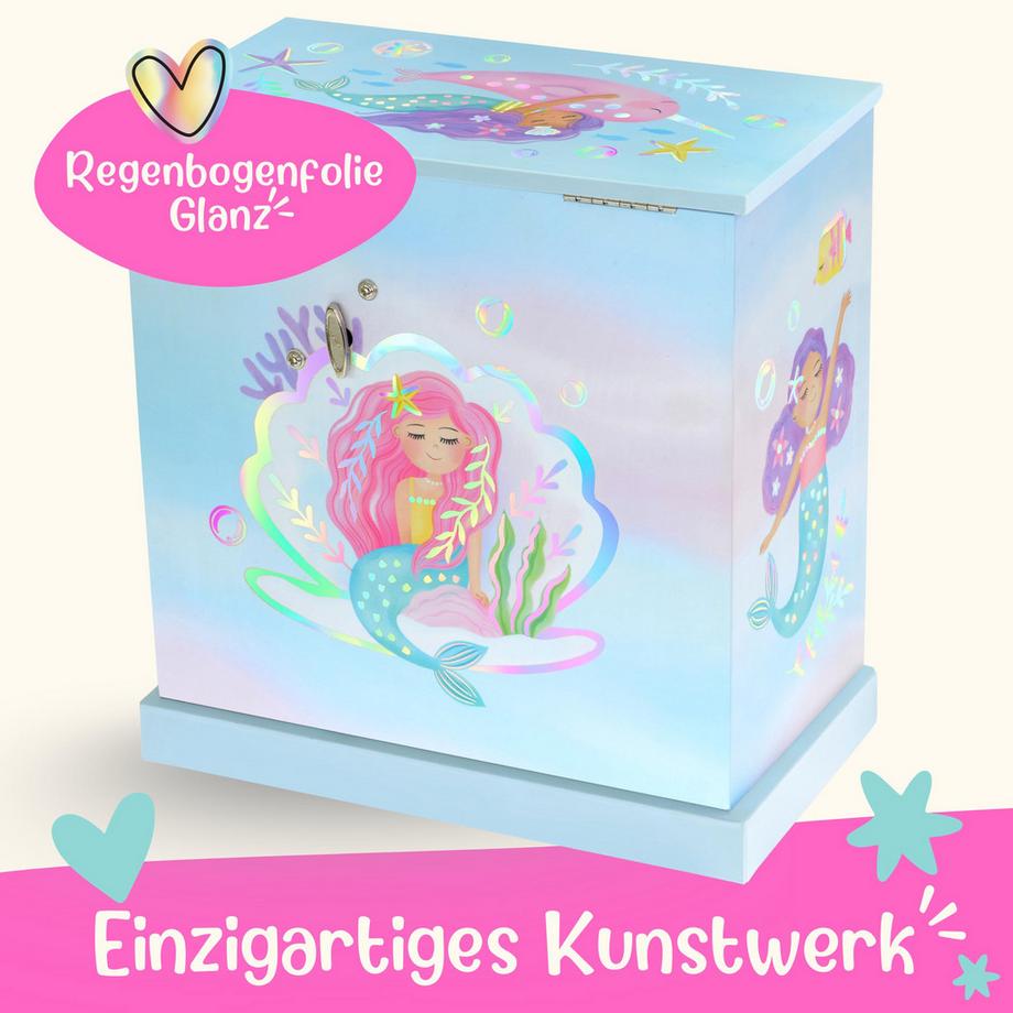 Only-bags.store  Musikalische Kinderspieluhr mit Spiegel 