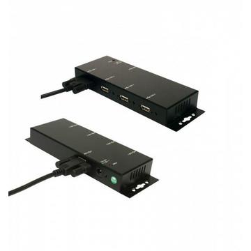 EXTERNAL 4 PORT USB 2.0 HUB 480 MBIT/S NERO