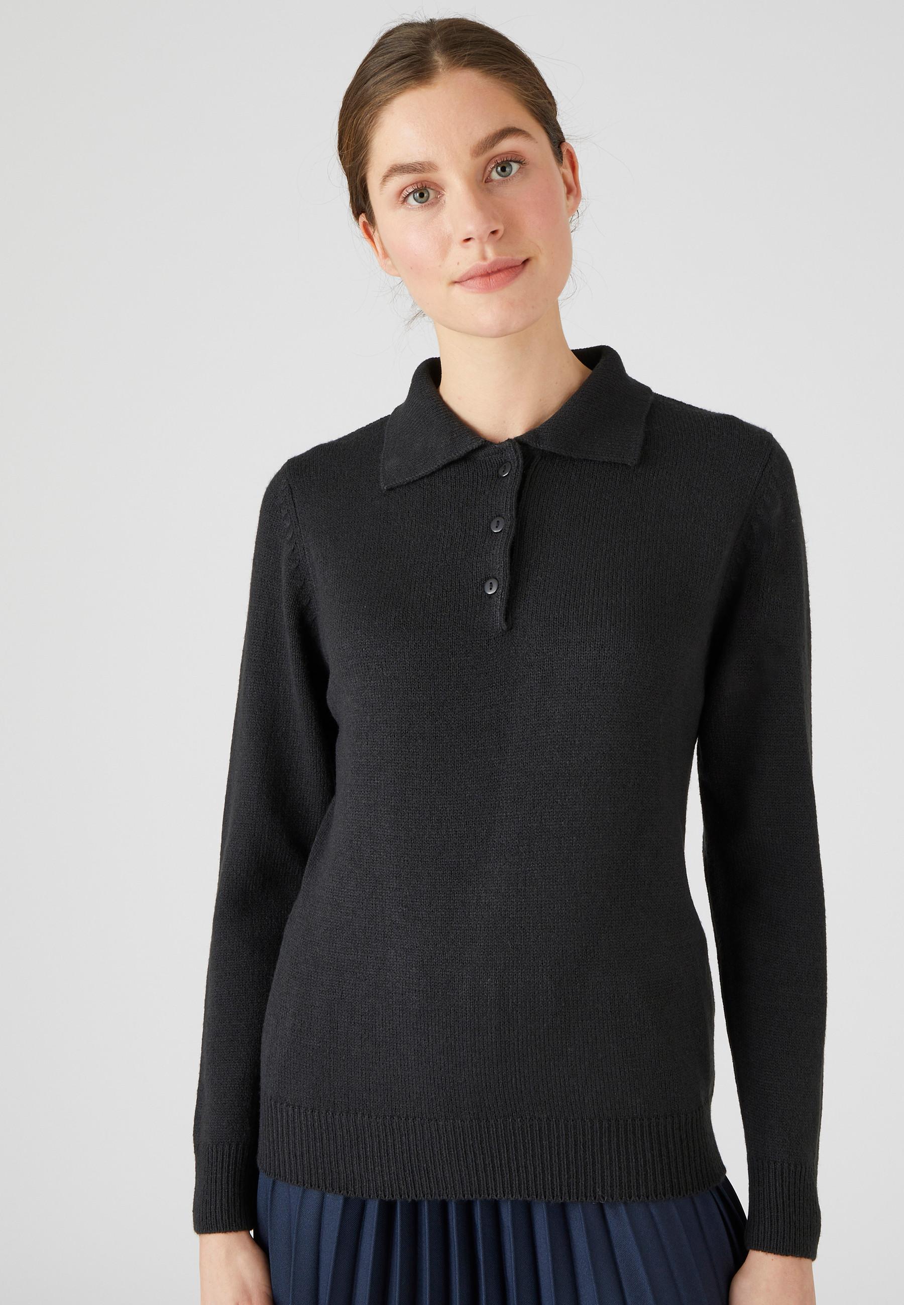 Damart  Pull col polo maille jersey souple. 