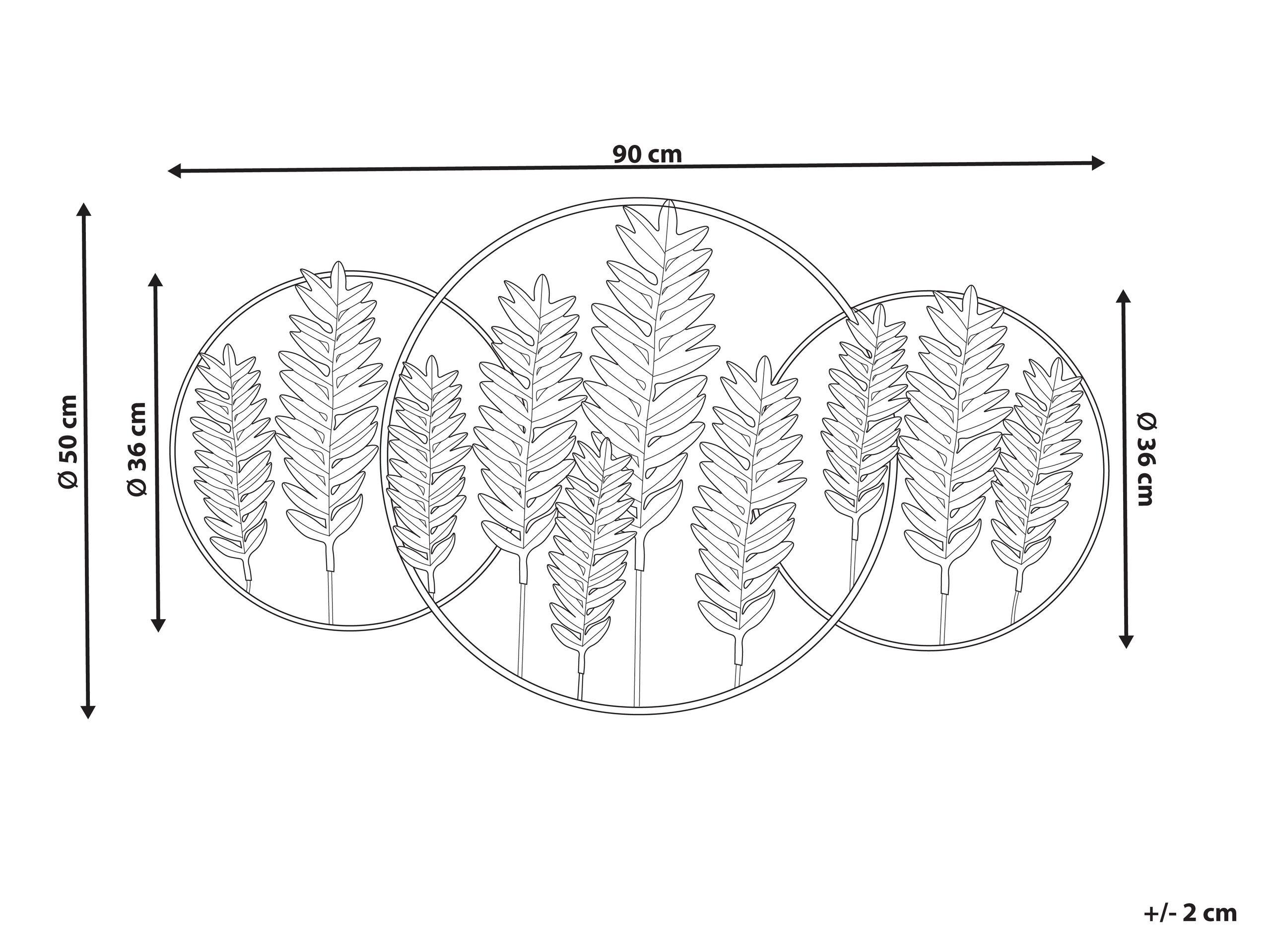 Beliani Wanddekoration aus Eisen Modern COPERNICIUM  