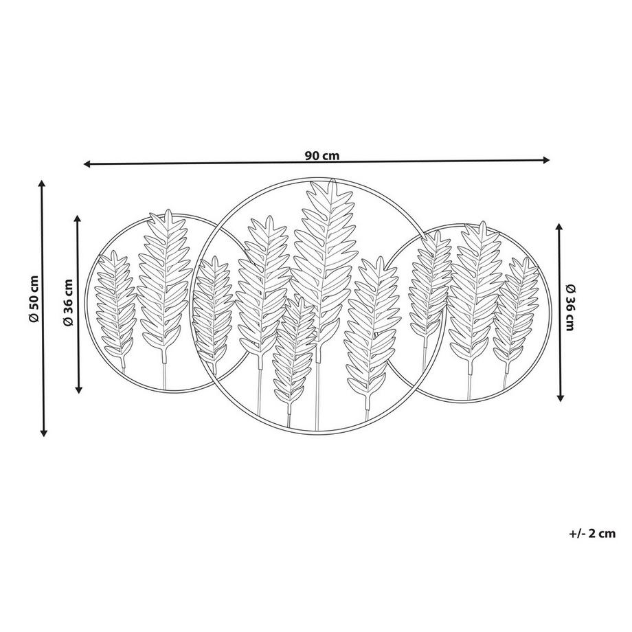 Beliani Wandobjekt aus Eisen Modern COPERNICIUM  