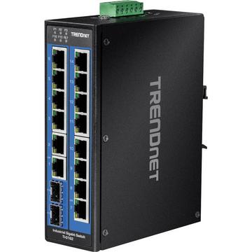 TRENDnet TI-G162 16-Port DIN-Rail Switch Industrial Gigabit