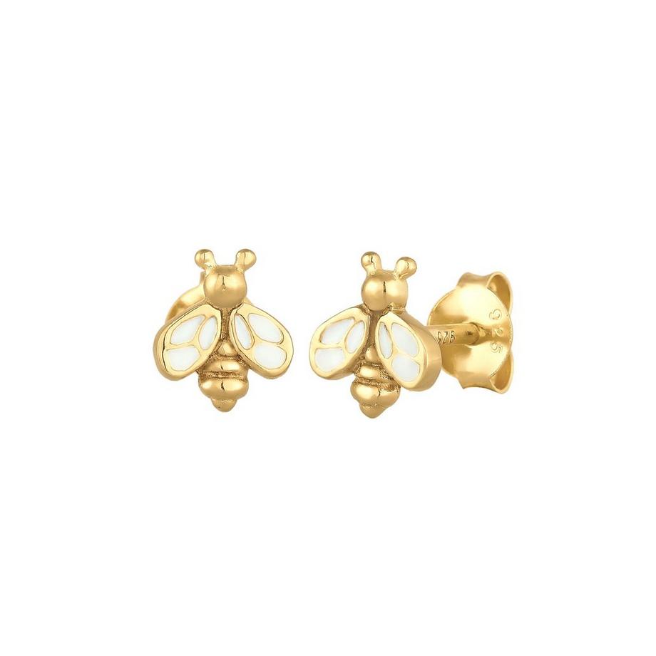 Elli  Boucles d'Oreilles Enfants Abeille Animal Mignon Avec Émail 