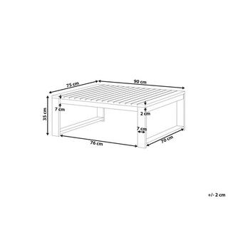 Beliani Tavolino da caffè en Legno d'acacia certificato FSC® Moderno TIMOR  