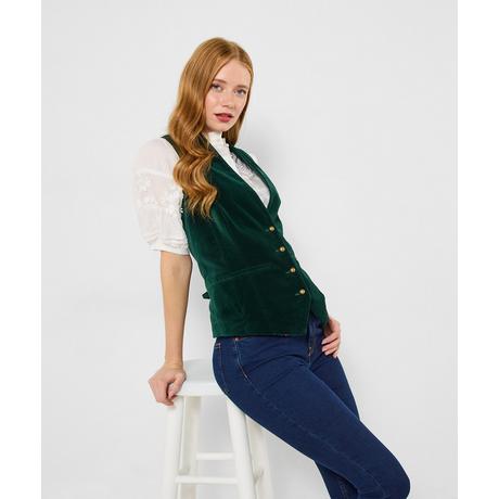 Joe Browns Samt Weste mit Knöpfen  