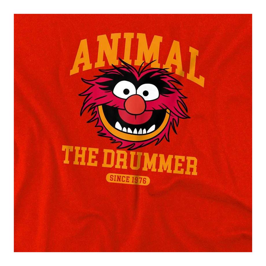 The Muppets  T-ShirtMotif Animal Motiftyle Collégien The Drummer 