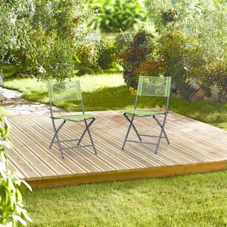 B2X Klappbarer Gartenstuhl 2er Set  