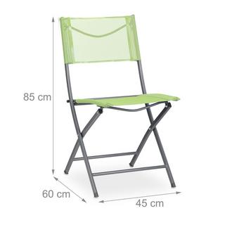 B2X Klappbarer Gartenstuhl 2er Set  