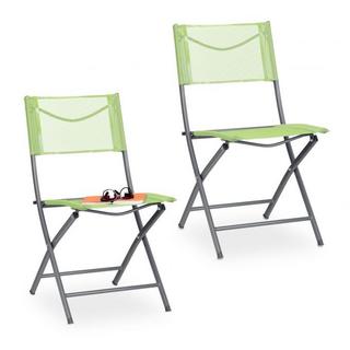 B2X Klappbarer Gartenstuhl 2er Set  