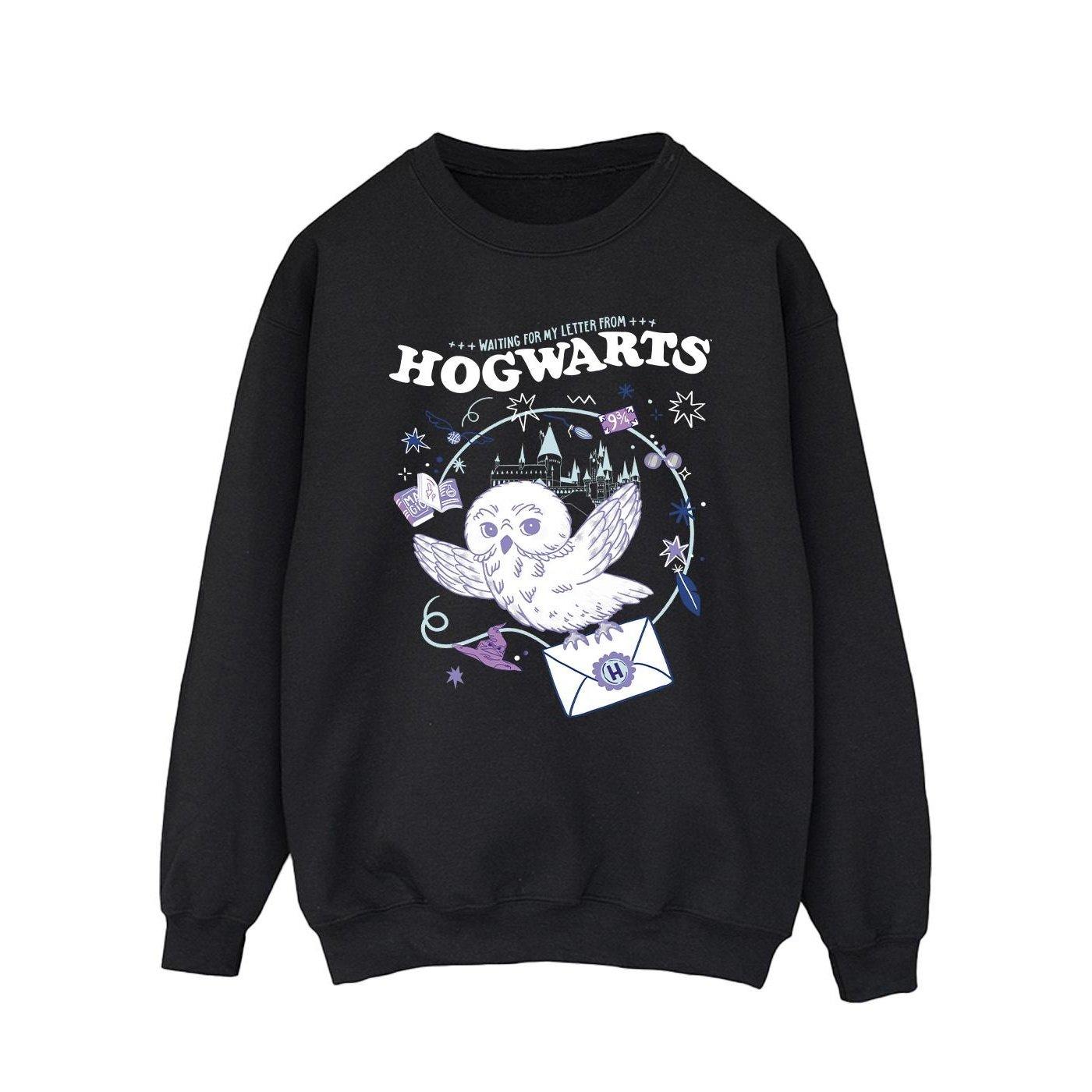 Image of Owl Letter From Hogwarts Sweatshirt Herren Schwarz S