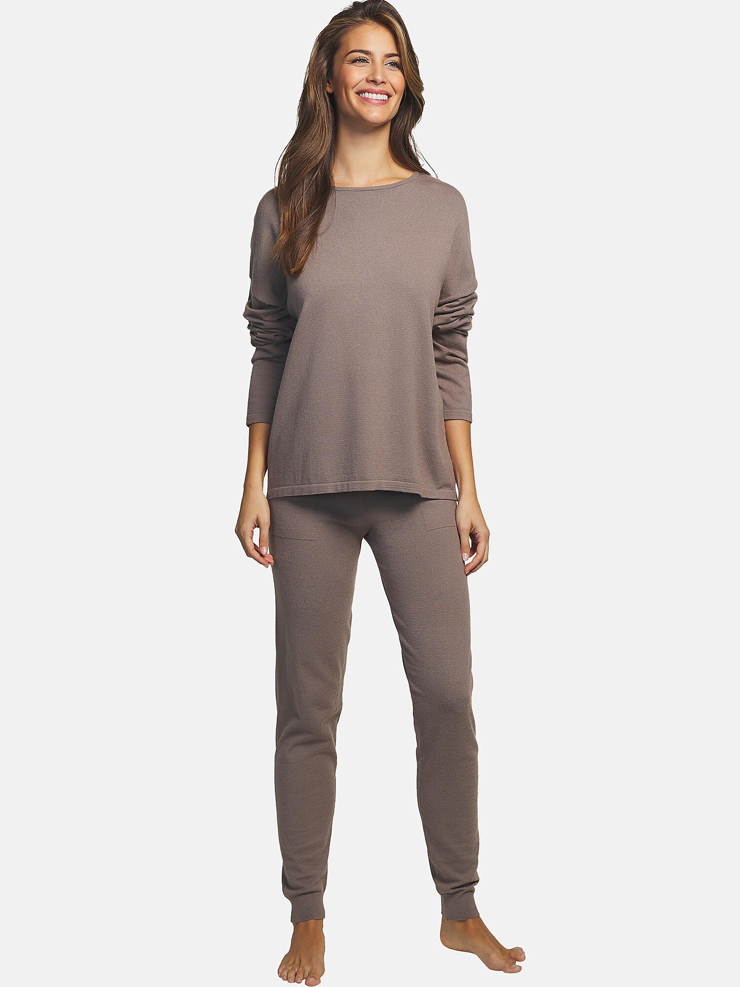 Image of Outfit Entspannung Und Innen Pyjama Hose Oberteil Tricot Unisex Light Beige M