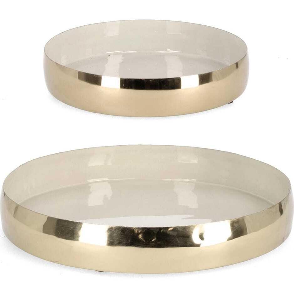 Image of Deko Tablett Velma Gold (2er-set) Unisex Gold ONE SIZE