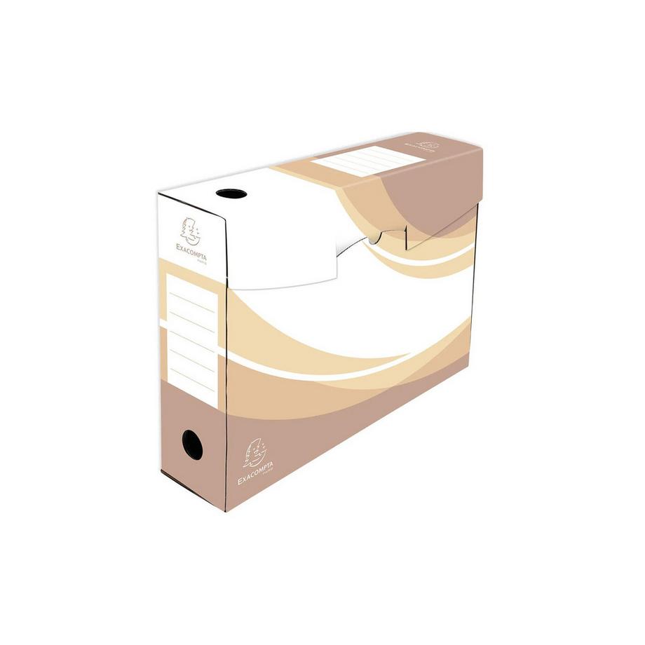 Exacompta Confezione da 5 scatole archivio dorso 80mm cartone ondulato - 25x35cm - x 8  