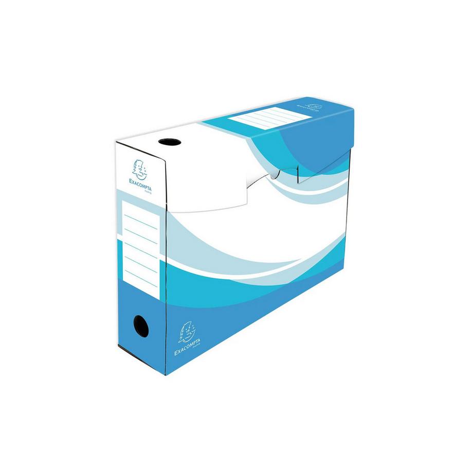 Exacompta Confezione da 5 scatole archivio dorso 80mm cartone ondulato - 25x35cm - x 8  