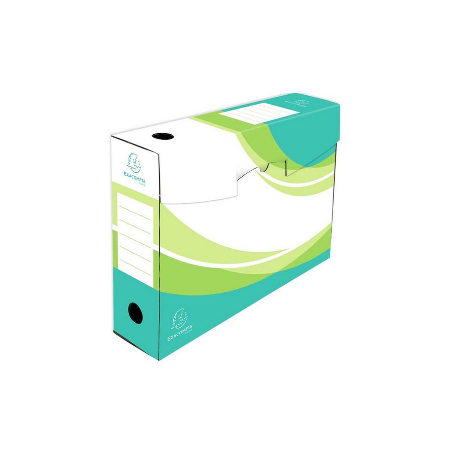 Exacompta Confezione da 5 scatole archivio dorso 80mm cartone ondulato - 25x35cm - x 8  