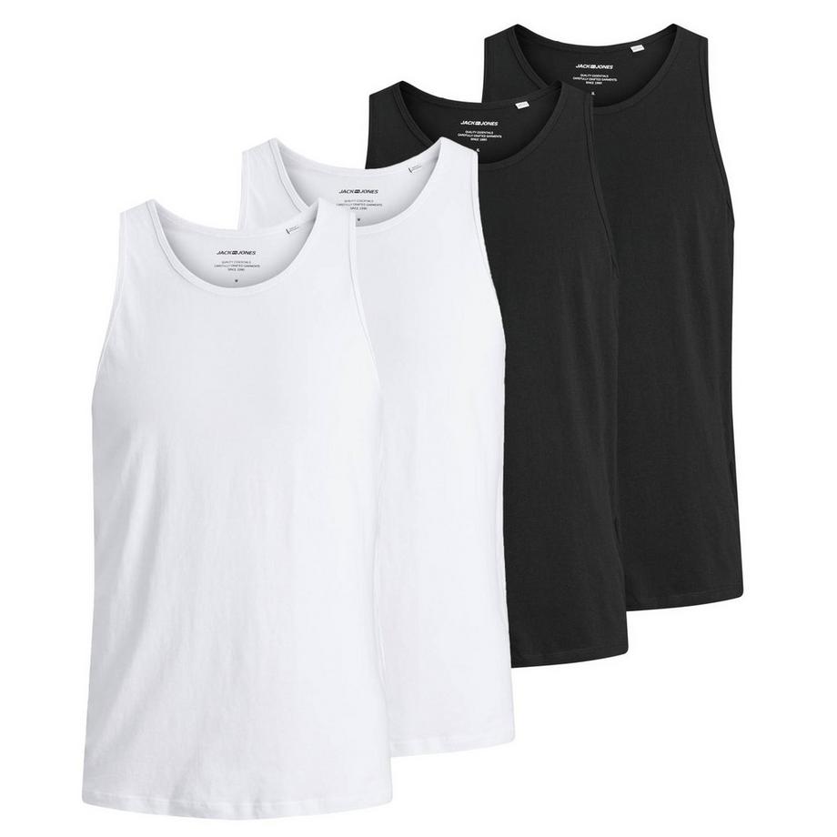 Unterhemd  4er Pack Bequem sitzend-JACBASIC TANKTOP 4PK