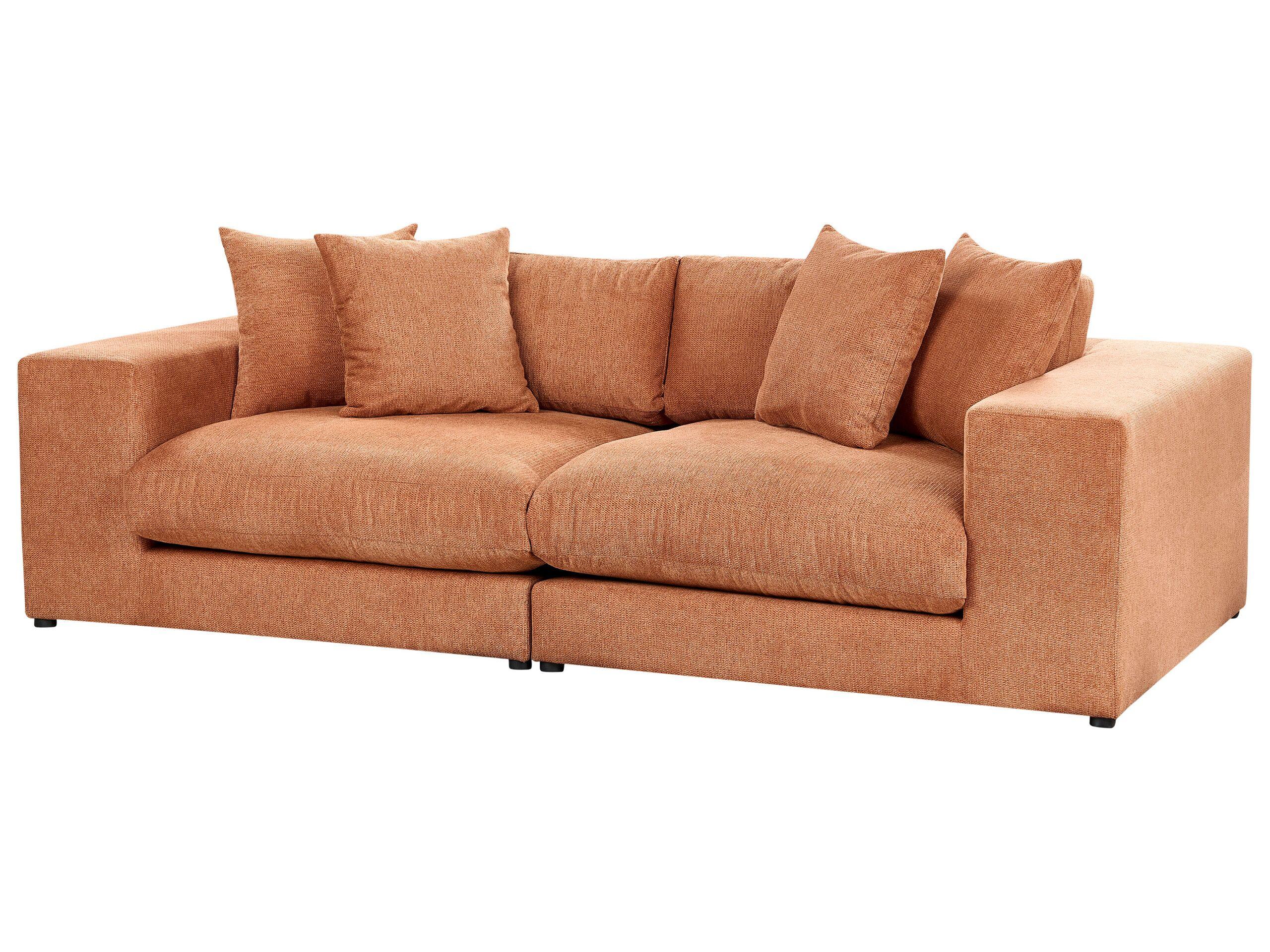 Beliani 3 Sitzer Sofa aus Polyester Modern GLORVIKA II  