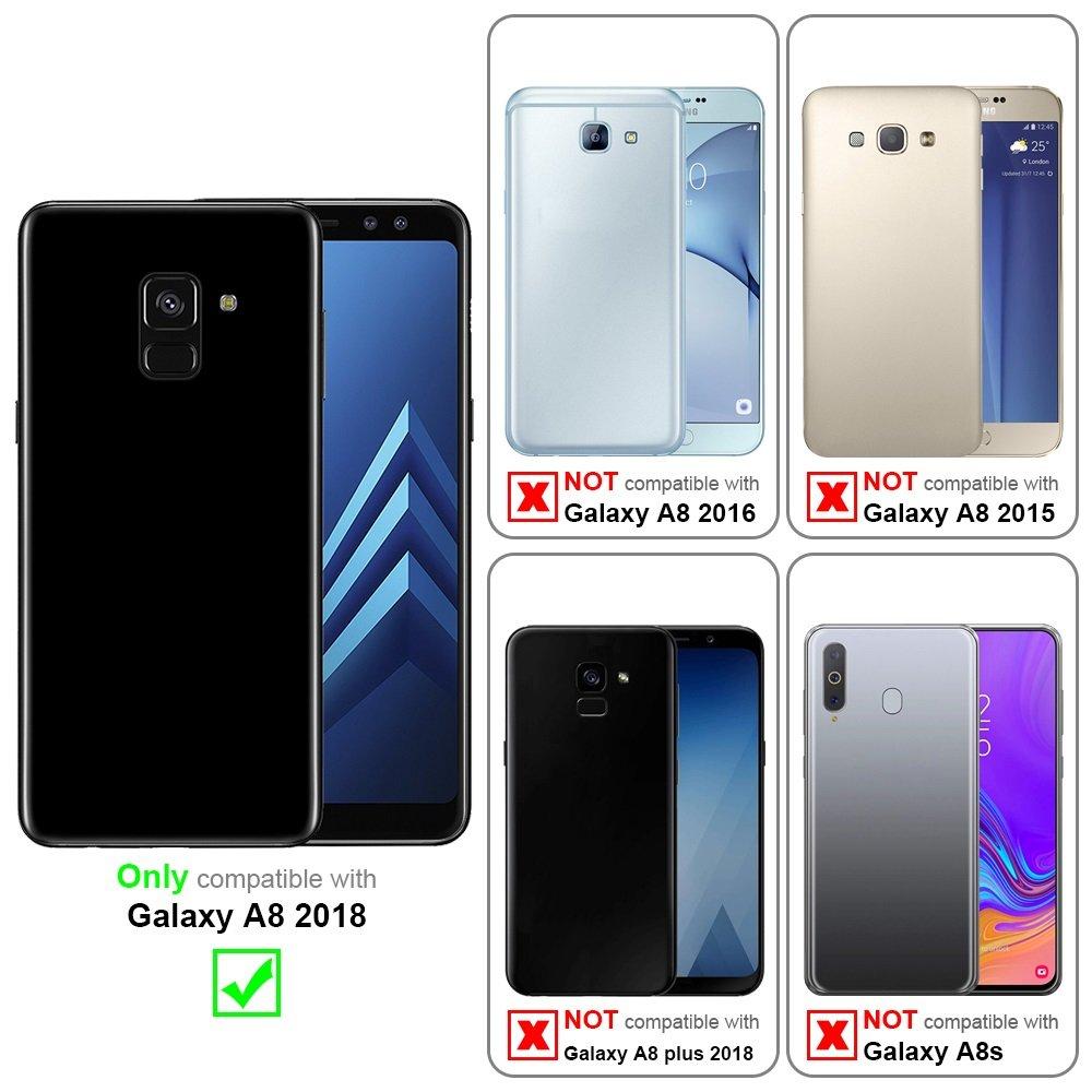 Cadorabo  Housse compatible avec Samsung Galaxy A8 2018 - Coque de protection au design flip avec fermeture magnétique 