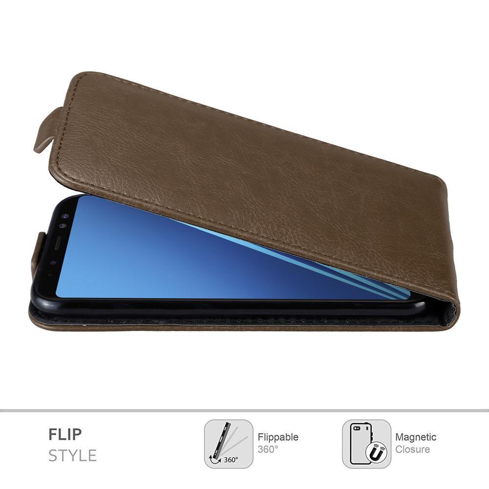 Cadorabo  Housse compatible avec Samsung Galaxy A8 2018 - Coque de protection au design flip avec fermeture magnétique 