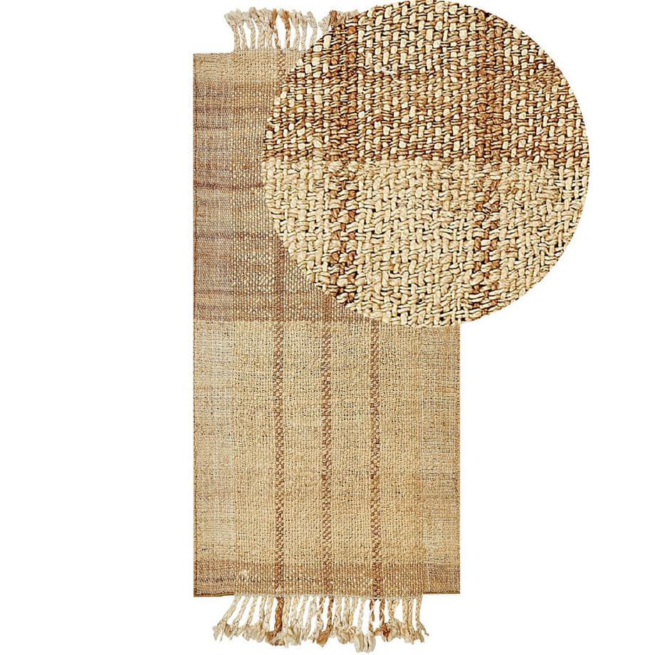 Beliani Teppich aus Jute  KARKIN  