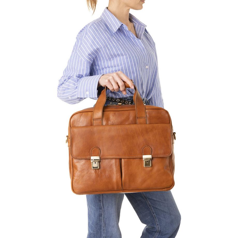 Viola Castellani Handtasche mit verstellbarem Schultergurt  