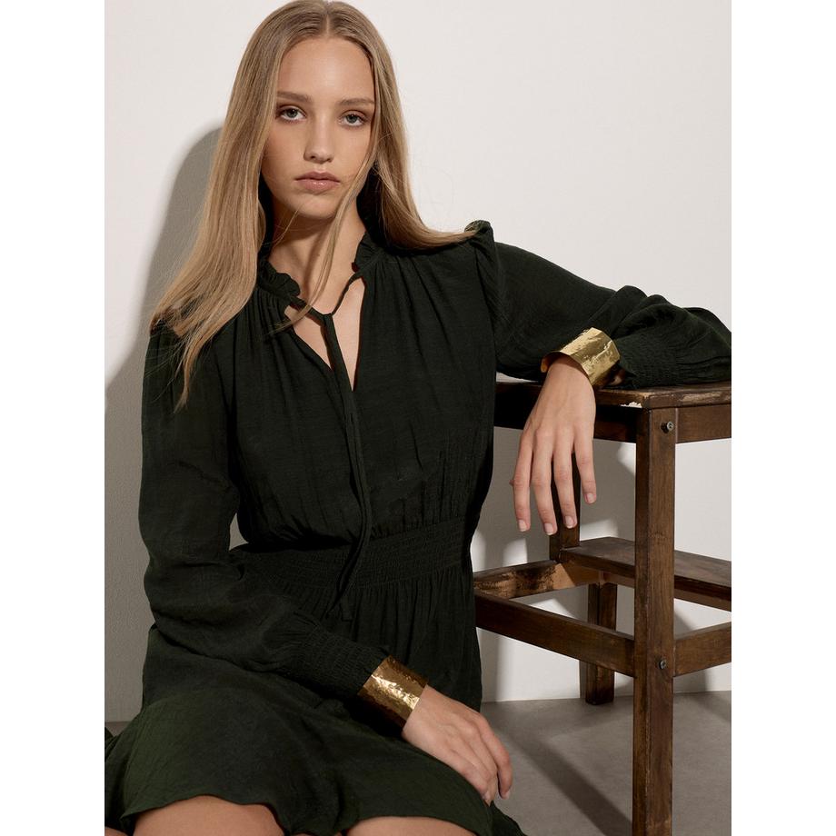 APRICOT Mini-robe à volants au col  