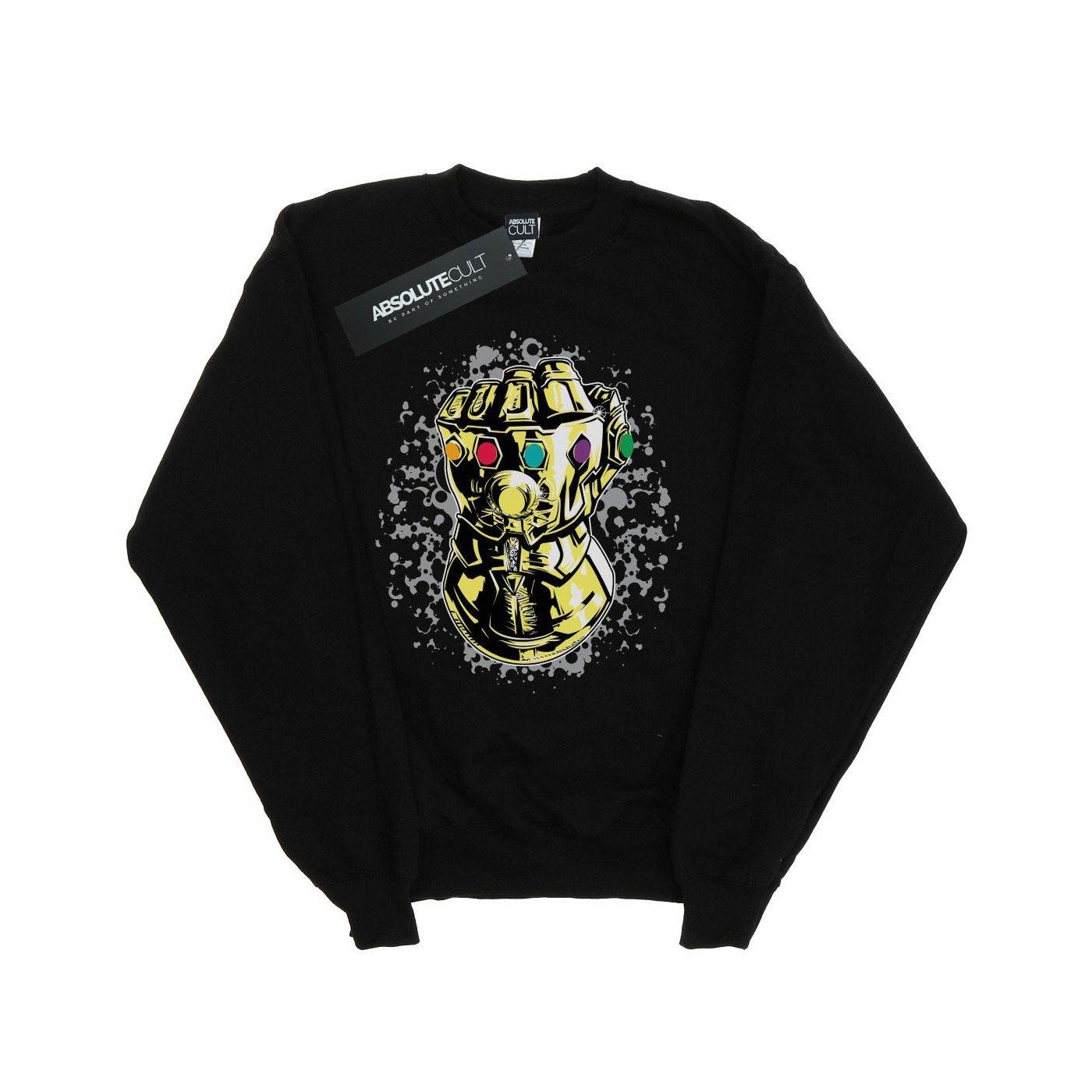 Image of Avengers Infinity War Thanos Fist Sweatshirt Mädchen Schwarz 116