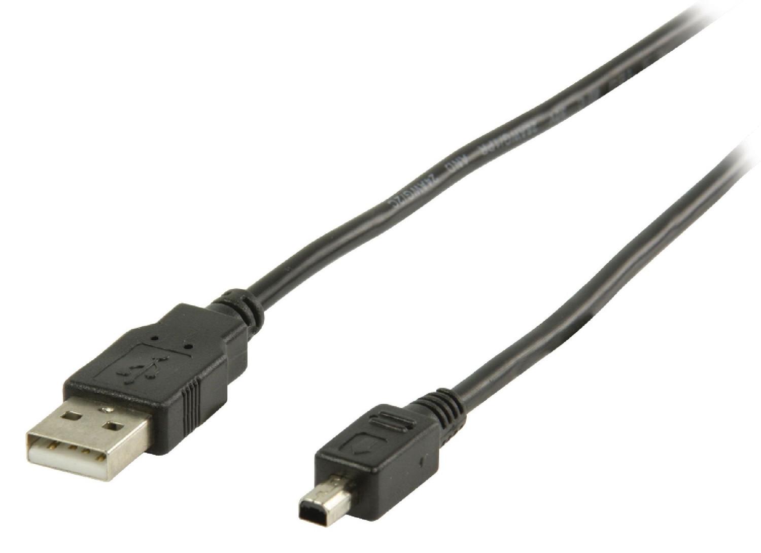 Image of USB 2.0 Kabel USB A Stecker - Mitsumi 4-poliger Stecker 2,00 m Schwarz
