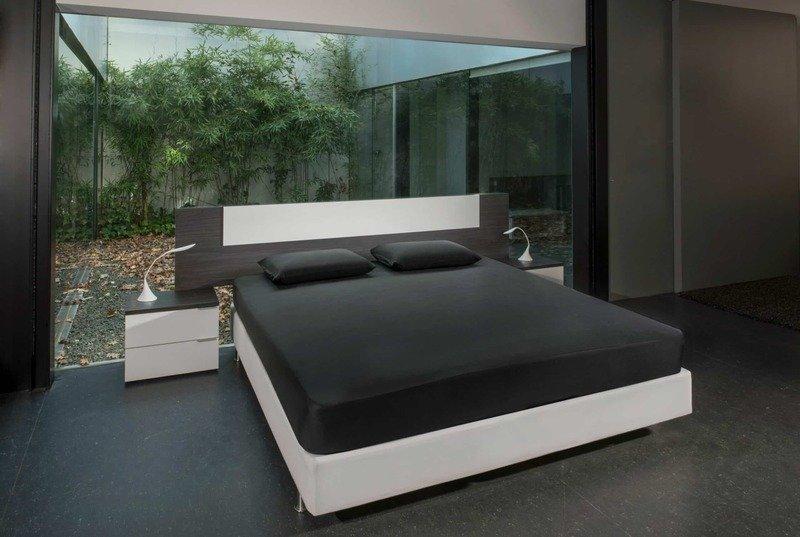 Mara Vital Tencel Fixleintuch Schwarz  