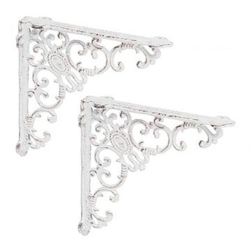 2x staffa per mensola forgiata in ghisa