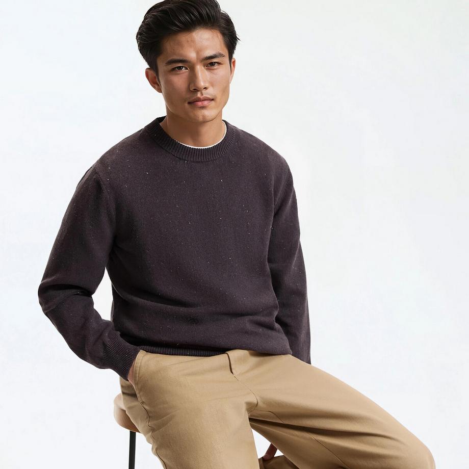 Feinstrickpullunder mit rundem Ausschnitt