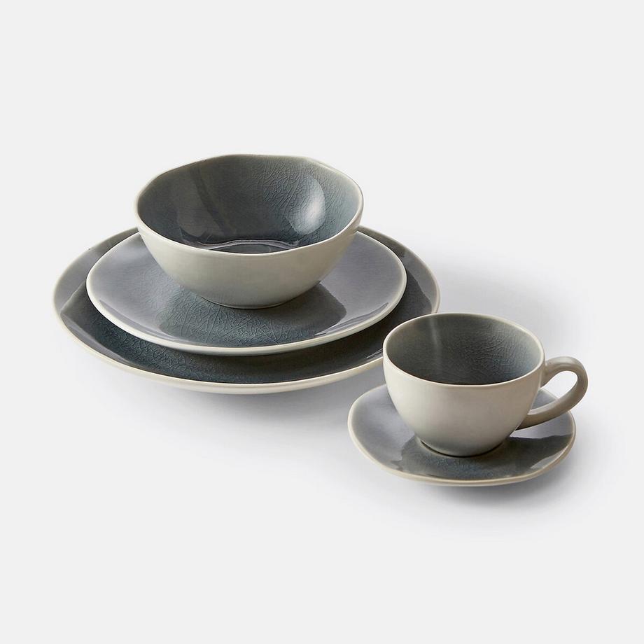 La Redoute Intérieurs 4er-Set Schalen Gogain mit Craquelé-Glasur  