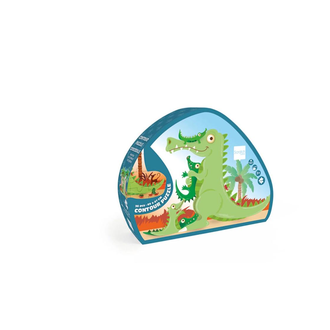 Image of Puzzle Shape Puzzle Krokodil (36Teile)