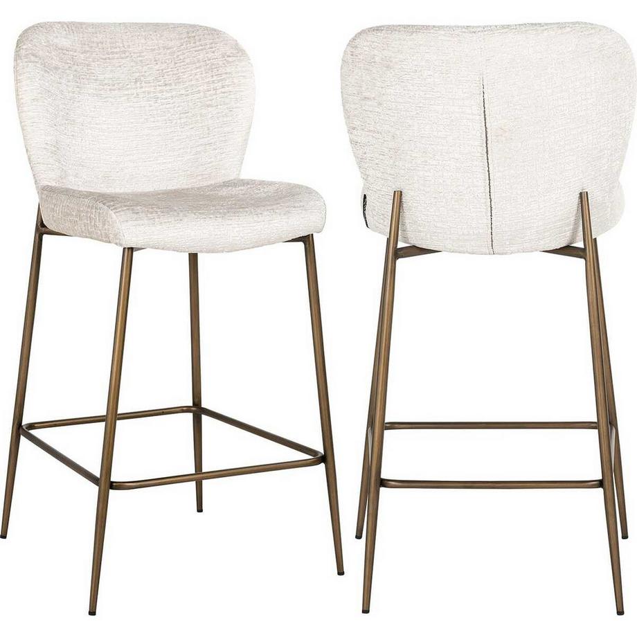 mutoni Chaise de bar Darby crème 96  