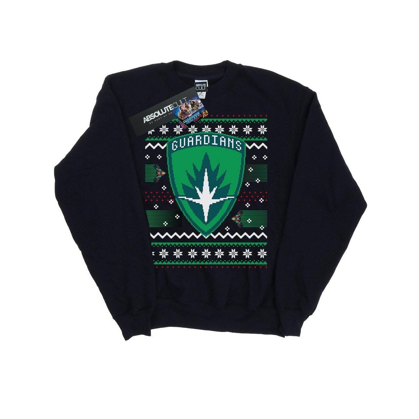 Image of Guardians Of The Galaxy Fair Isle Sweatshirt Unisex Marine 152-158