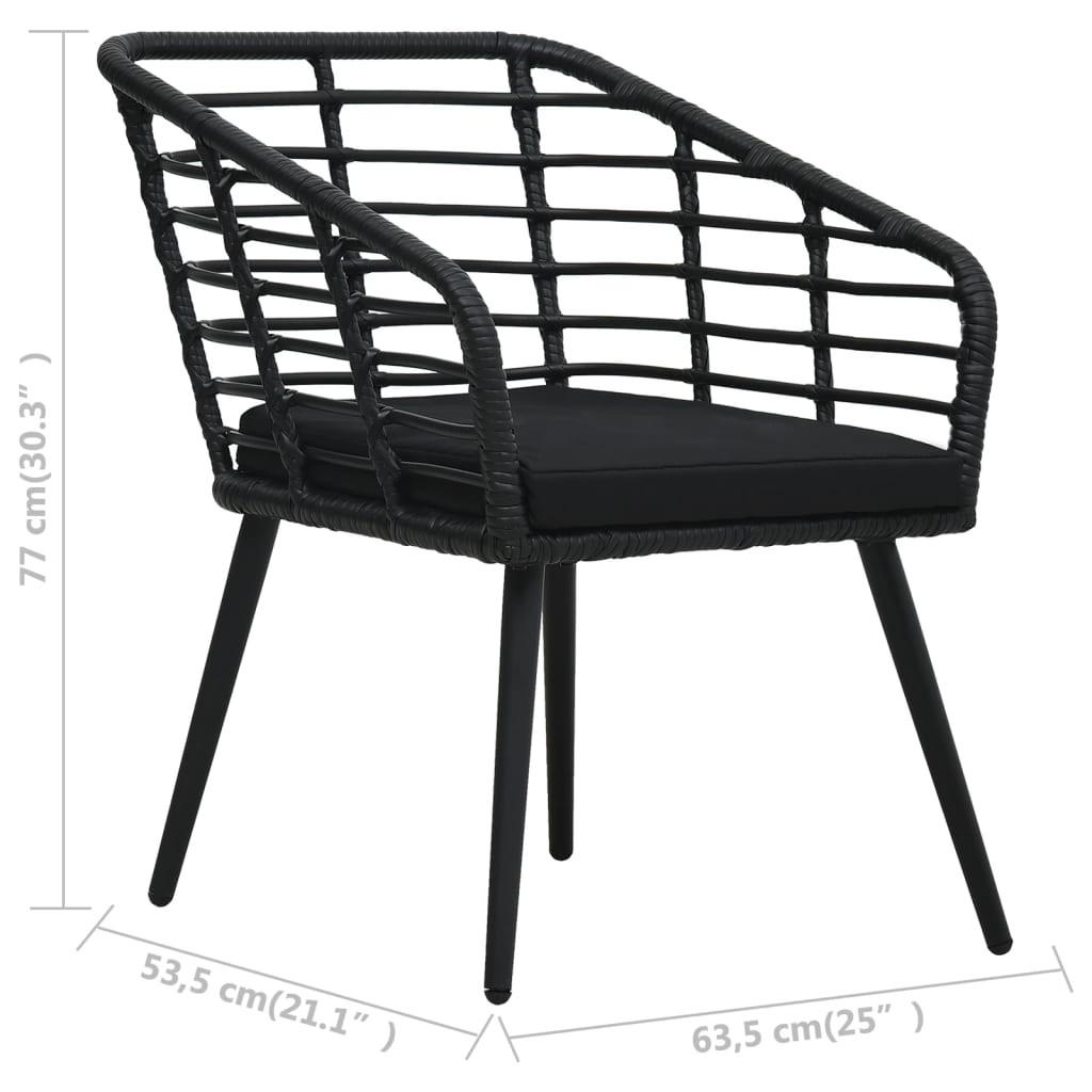 VidaXL sedia da giardino Polirattan  