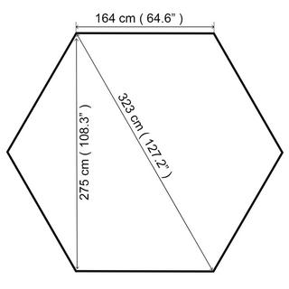 VidaXL tenda Tessuto  